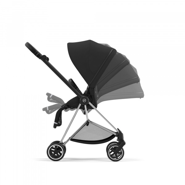 Poussette duo mios 3 sepia black châssis chrome black + cloud t i-size Cybex