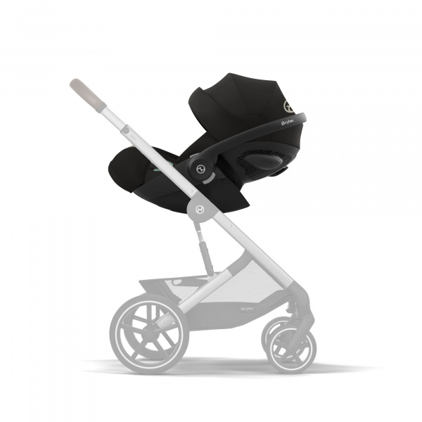 Poussette duo beezy 4 compacte magic black avec siège auto cloud g i-size tissu plus Cybex