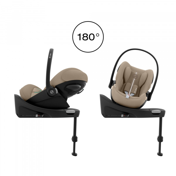 Poussette duo beezy 4 compacte magic black avec siège auto cloud g i-size tissu plus Cybex