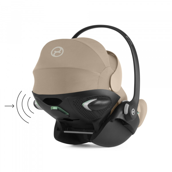 Poussette duo beezy 4 compacte magic black avec siège auto cloud g i-size tissu plus Cybex