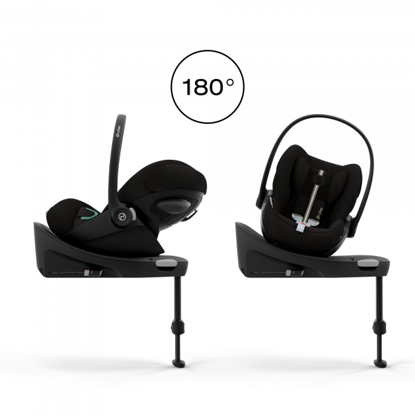 Poussette duo eezy s twist+ 2 pivotante magic black avec siège auto cloud g3 i-size tissu plus Cybex