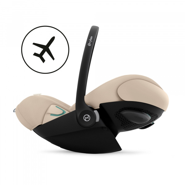 Poussette duo eezy s twist+ 2 pivotante almond beige avec siège auto cloud g3 i-size tissu plus Cybex