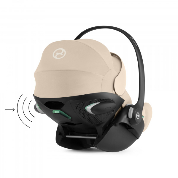 Poussette duo eezy s twist+ 2 pivotante almond beige avec siège auto cloud g3 i-size tissu plus Cybex