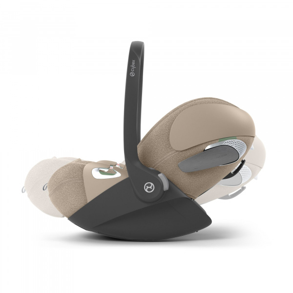 Poussette duo eezy s twist+ 2 pivotante almond beige avec siège auto cloud t i-size tissu plus Cybex