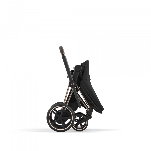 Poussette duo e-priam 2 mirage grey châssis rose gold + cloud g i-size Cybex