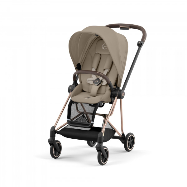 Poussette duo mios 3 mirage grey châssis rose gold + cloud g i-size Cybex