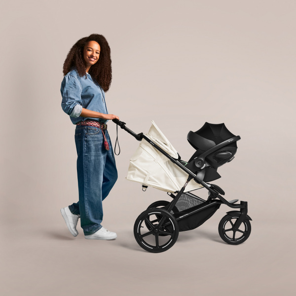Poussette duo avi spin seashell beige + siège auto cloud g i-size Cybex