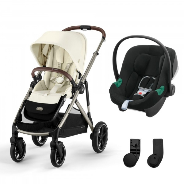 Poussette duo gazelle s seashell beige + siège auto aton b2 i-size Cybex