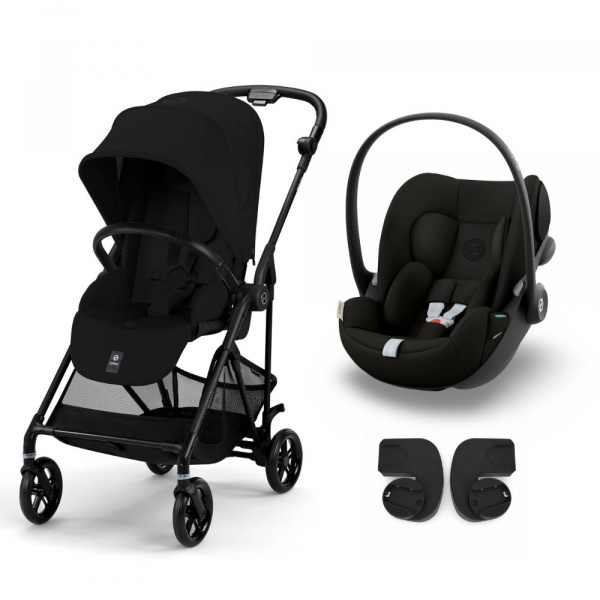 Poussette duo melio carbon magic black + cloud g i-size Cybex