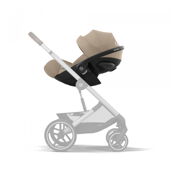 Poussette duo orfeo 3 compacte almond beige avec siège auto cloud g i-size plus Cybex