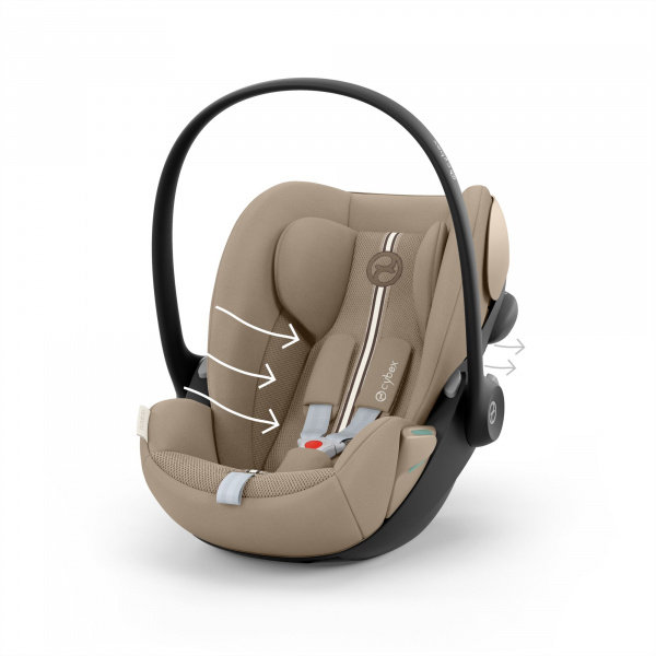 Poussette duo orfeo 3 compacte almond beige avec siège auto cloud g i-size plus Cybex