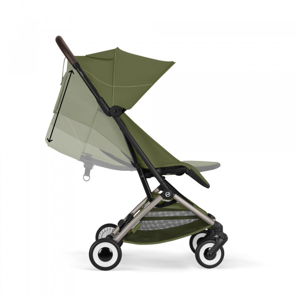 Poussette duo orfeo 3 compacte moss green avec siège auto aton b2 i-size Cybex