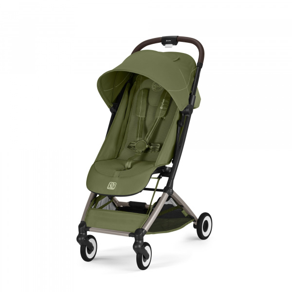 Poussette duo orfeo 3 compacte moss green avec siège auto cloud t i-size Cybex