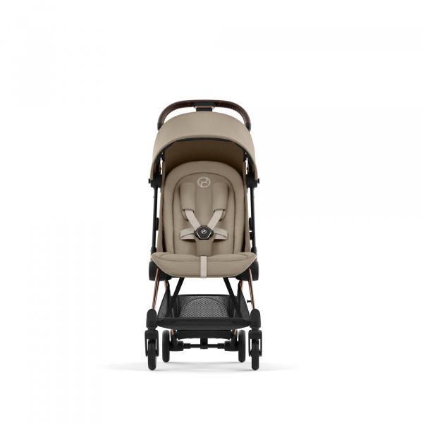 Poussette duo coya cozy beige châssis rosegold + cloud g i-size Cybex