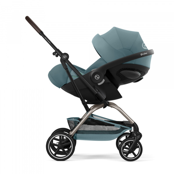 Poussette duo eezy s twist+ 2 pivotante stormy blue avec siège auto cloud g i-size Cybex