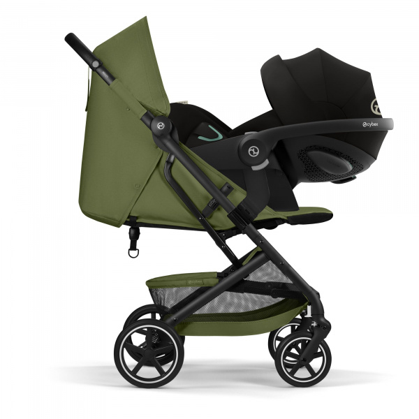 Poussette duo beezy 4 compacte moss green avec siège auto cloud g i-size Cybex