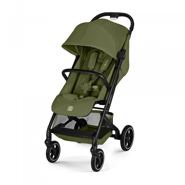 Poussette duo beezy 4 compacte moss green avec siège auto cloud g i-size Cybex