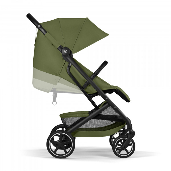 Poussette duo beezy 4 compacte moss green avec siège auto cloud g i-size Cybex