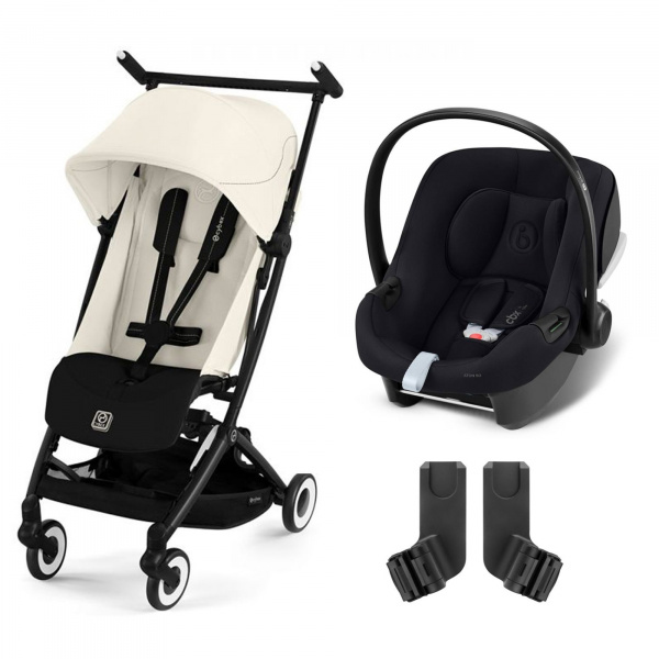 Poussette duo libelle 4 moss green + aton b2 i-size Cybex