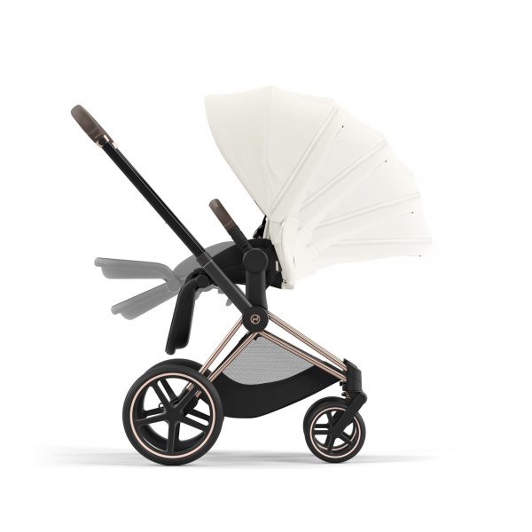 Poussette duo priam 4 off white châssis rose gold + siège auto cloud g i-size Cybex