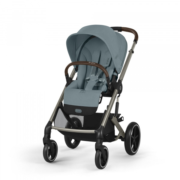 Poussette duo balios s lux 3 moon black + siège auto aton b2 i-size Cybex
