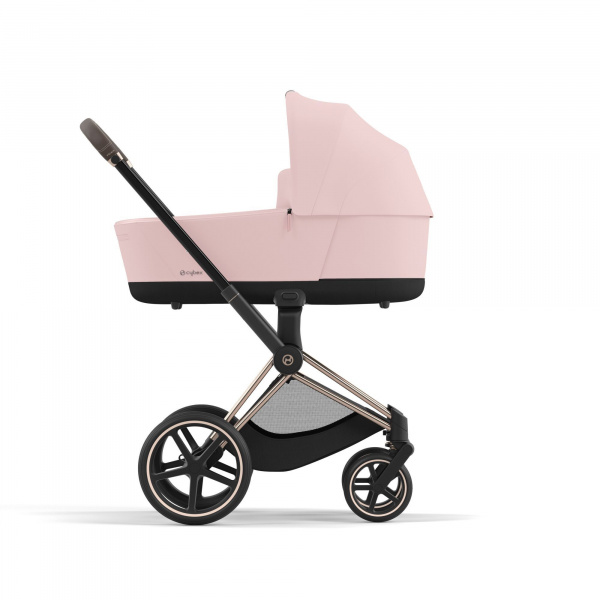 Poussette duo priam 4 sepia black châssis rose gold + nacelle luxe Cybex