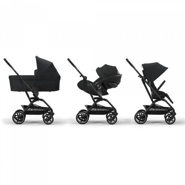 Poussette duo eezy s twist+ 2 almond beige + siège auto cloud g i-size Cybex