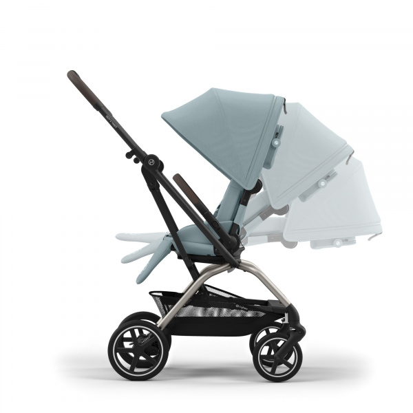 Poussette duo eezy s twist+ 2 almond beige + siège auto cloud g i-size Cybex
