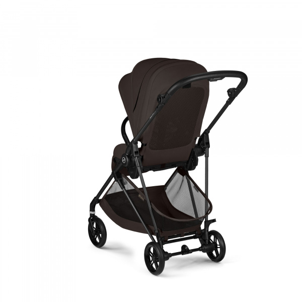 Poussette duo melio carbon 6 chocolate brown avec siège auto cloud g i-size Cybex