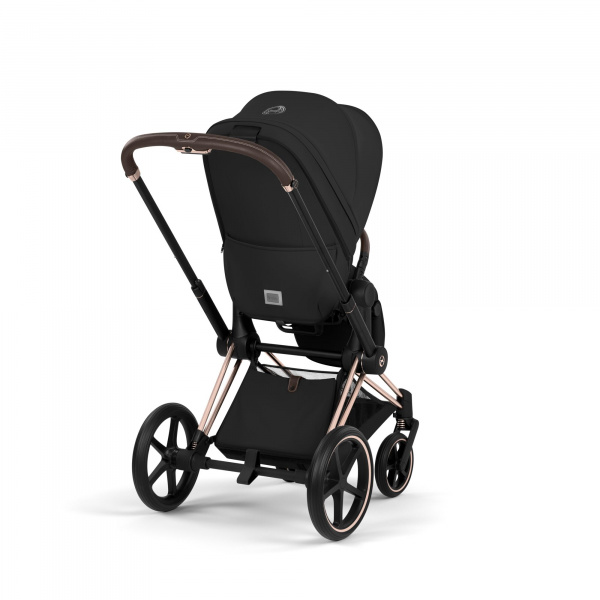 Poussette duo priam 5 avec nacelle pliable châssis rosegold sepia black Cybex