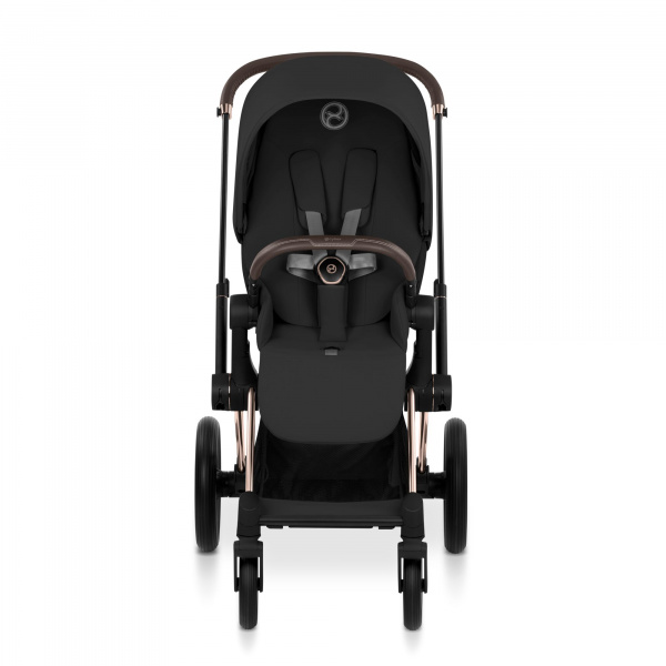 Poussette duo priam 5 avec nacelle pliable châssis rosegold sepia black Cybex