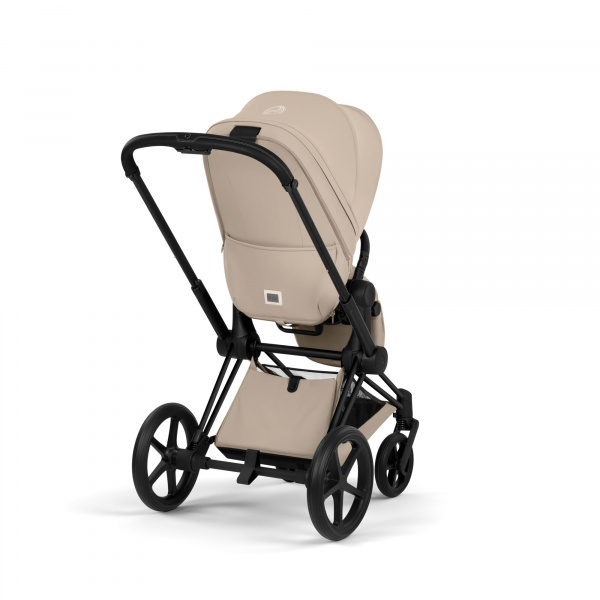 Poussette duo priam 5 avec nacelle pliable châssis matt black cozy beige Cybex