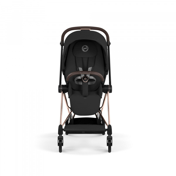 Poussette duo compacte mios 4 avec nacelle pliable châssis rosegold sepia black Cybex