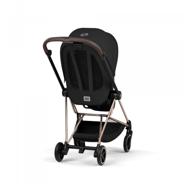 Poussette duo compacte mios 4 avec nacelle pliable châssis rosegold sepia black Cybex