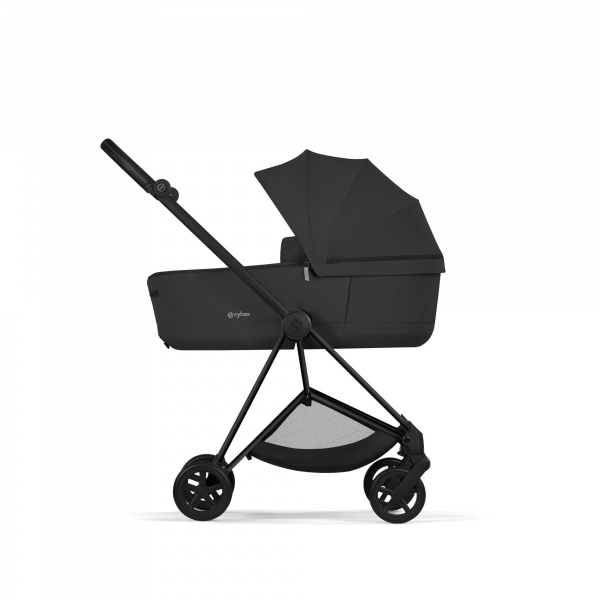 Poussette duo compacte mios 4 avec nacelle pliable châssis matt black sepia black Cybex