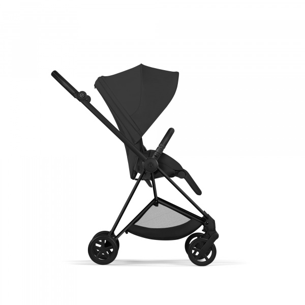 Poussette duo compacte mios 4 avec nacelle pliable châssis matt black sepia black Cybex