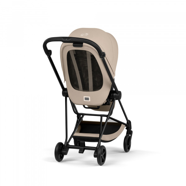 Poussette duo compacte mios 4 avec nacelle pliable châssis matt black cozy beige Cybex