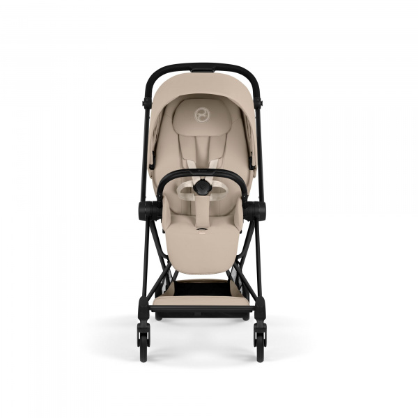 Poussette duo compacte mios 4 avec nacelle pliable châssis matt black cozy beige Cybex