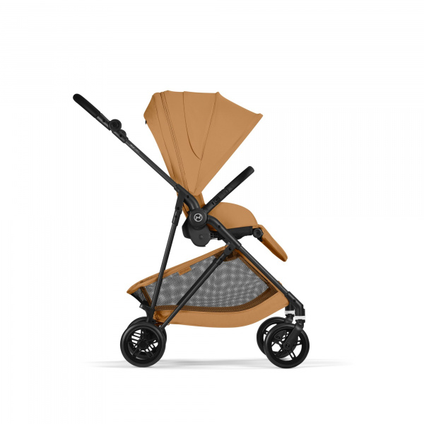 Poussette duo melio carbon 6 cinnamon yellow avec siège auto aton b2 i-size Cybex
