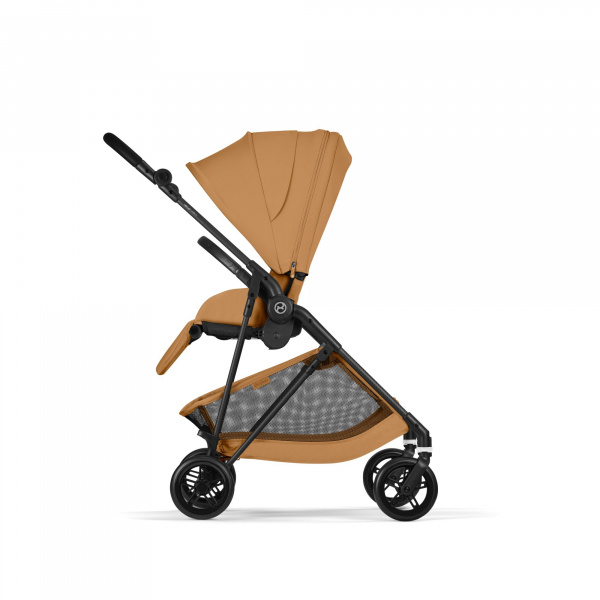 Poussette duo melio carbon 6 cinnamon yellow avec siège auto cloud t i-size Cybex