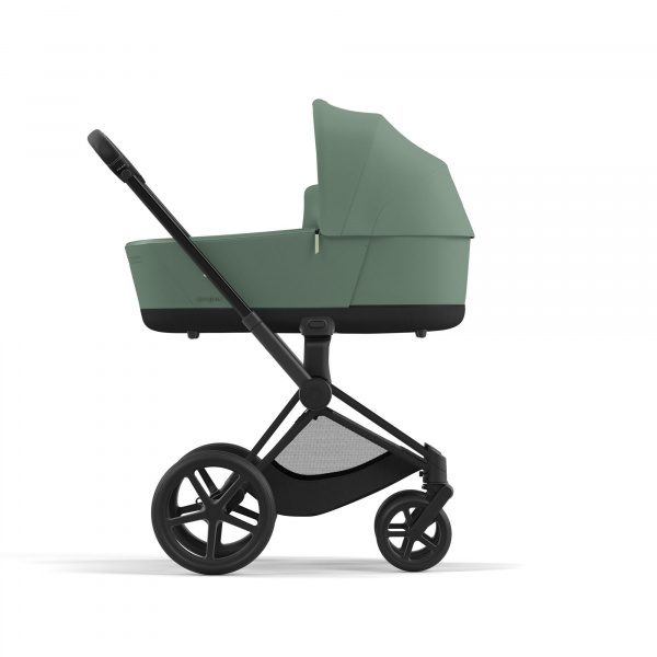 Poussette duo priam 4 leaf green châssis matt black + nacelle luxe Cybex