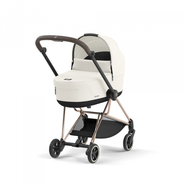 Poussette duo mios 3 sepia black châssis rose gold + nacelle luxe Cybex