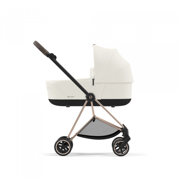 Poussette duo mios 3 sepia black châssis rose gold + nacelle luxe Cybex