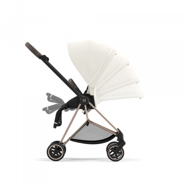 Poussette duo mios 3 sepia black châssis rose gold + nacelle luxe Cybex