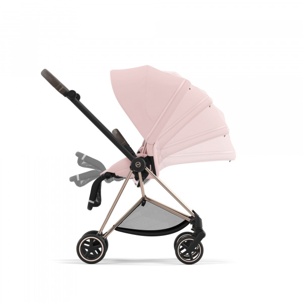 Poussette duo mios 3 sepia black châssis rose gold + nacelle luxe Cybex