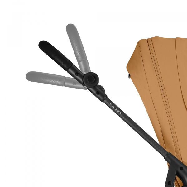 Poussette duo melio carbon 6 cinnamon yellow avec nacelle melio cot Cybex