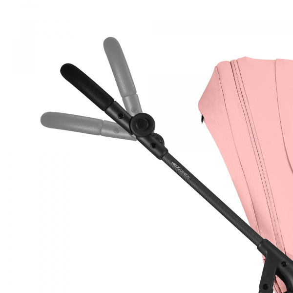 Poussette duo melio carbon 6 candy pink avec nacelle melio cot Cybex