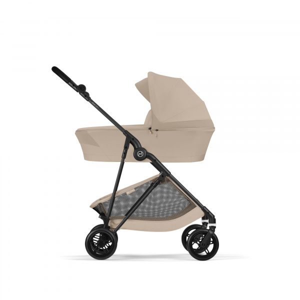 Poussette duo melio carbon 6 almond beige avec nacelle melio cot Cybex