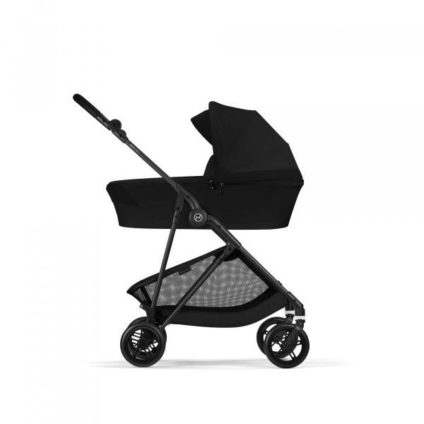 Poussette duo melio carbon 6 magic black avec nacelle melio cot Cybex