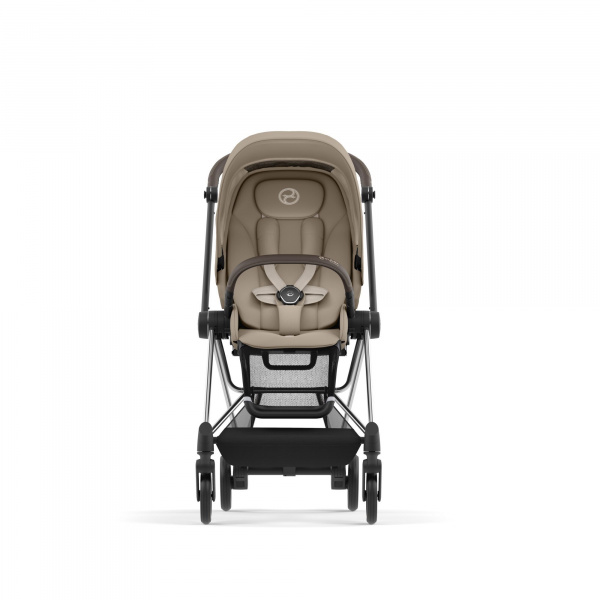 Poussette duo mios 3 cozy beige châssis chrome brown + siège auto cloud t i-size Cybex